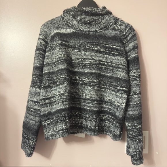 Aritzia Babaton Titus Turtleneck Sweater Black/Gray Women Size L - Picture 6 of 8